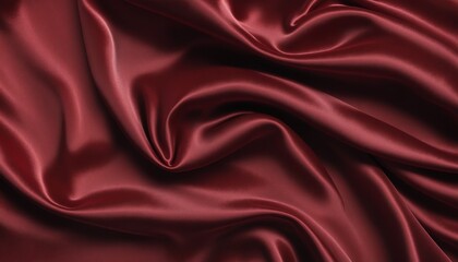 Obraz premium Luxurious Abstract Satin Waves with Rich Colors for Elegant Background Design
