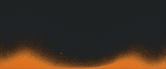 Fototapeta premium Vibrant Flowing Gradient: Dark Noisy Abstract Background with Orange and White Waves