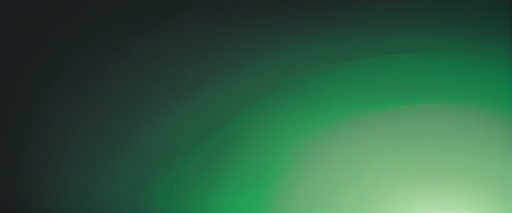 Obraz premium Elegant Green Gradient with Glowing Texture and Abstract Grainy Effects for Banner Design