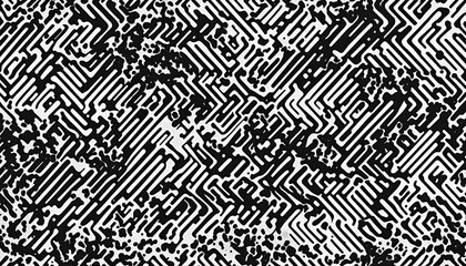 Fototapeta premium Gritty Monochrome Halftone Texture with Grunge Effects and Copy Space for Design