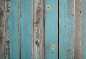 Fototapeta premium Weathered Blue Wooden Planks with Textured Surface