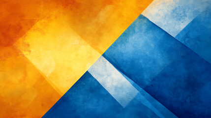 Fototapeta premium An abstract blue background with a yellow orange tint