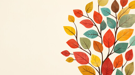 autumn leaves and tree background