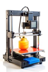 3D Printer in Action Printing Object Layer by Layer