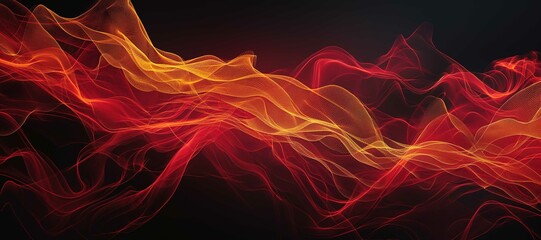 red orange color wave lines background, curve 9