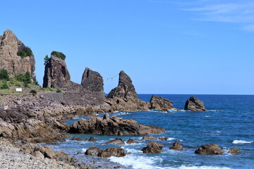 夫婦岩　室戸ユネスコ世界ジオパーク　（四国　高知県）