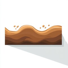 Animated Brown Liquid Surface Design