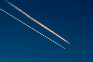 Sky Sprint: Plane Trails vs. Chem trails in a Race Against Time