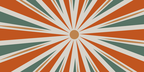 retro sunburst background