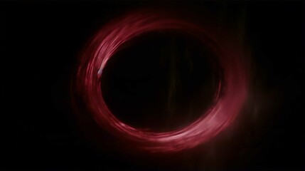 Glowing Circle Design in Dark Space with Bright Energy Swirl Pattern