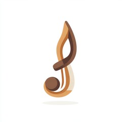 Obraz premium Abstract Music Note Graphic Design