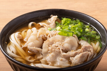 豚しゃぶ　うどん