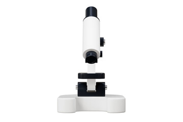3D Realistic Microscope Icon. Laboratory analysis equipment tool concept isolated on transparent background. Minimal Microscope chemistry research biology for student science education. 3d render.