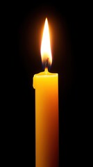 Captivating Flame Dances in the Quiet Darkness, Illuminating the Serene Space Evocatively