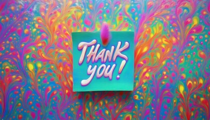Sticky notes with the text "Thank you".Post it.