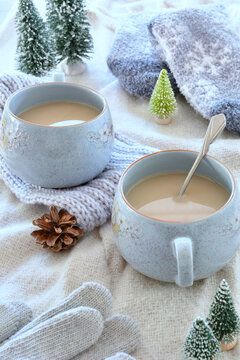 Winter blue tea