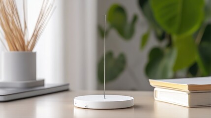 Modern Minimalist Home Office Accessories with Indoor Plants