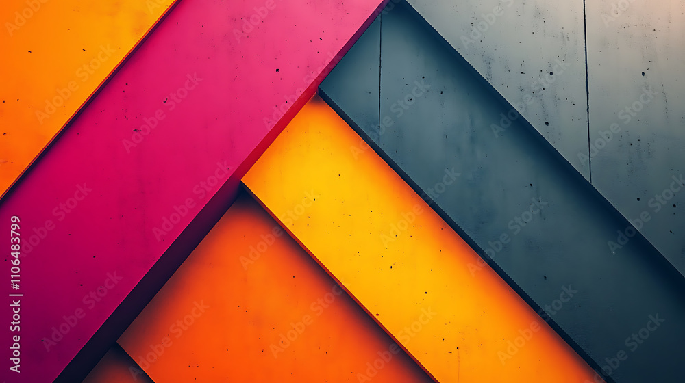 Poster ultra hd abstract design vibrant colors geometric patterns modern artistic background creative digit