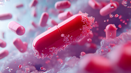 Anti-diabetic pill capsules or oral antihyperglycemic medications are medications used to treat diabetes mellitus, Endocrinology and medical therapy technology concepts