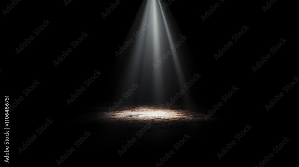 Aufkleber dark background with a light beam in the middle