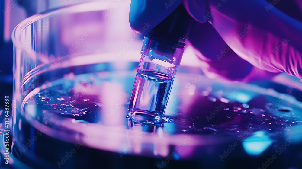 Aufkleber In semiconductor manufacturing, a negative color image of a silicon die being picked up within a silicon wafer using a die attach machine
