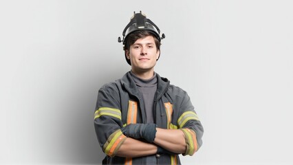 Fototapeta premium portrait of a firefighter