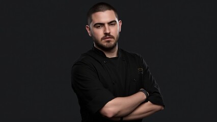 Fototapeta premium chef with arms crossed