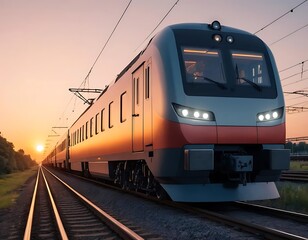 Fototapeta premium train in motion blur