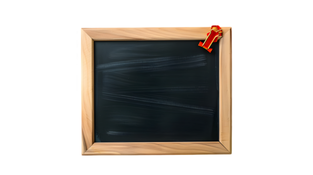 Blank Wooden Chalkboard - Powered by Adobe
