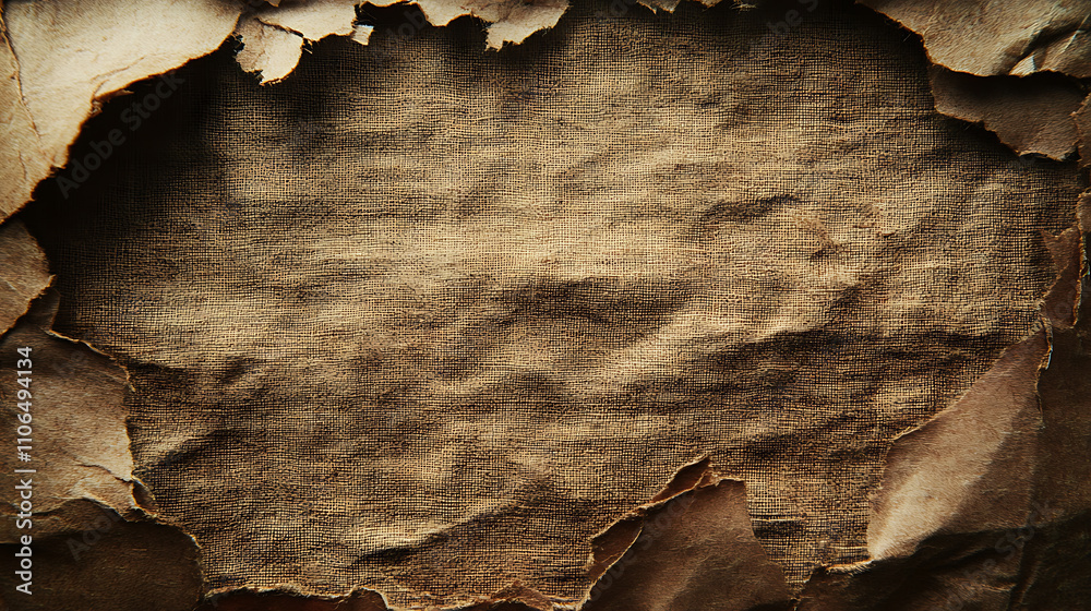 Poster cardboard sheet of paper texture, brown and rough canvas background