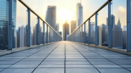 Economic risk exposure diversification, corporate elegance style, glass and steel, front view focus, with urban skyline backdrop.