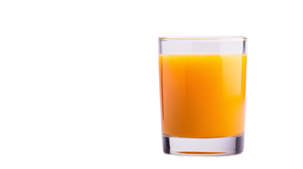 Glass of Mango Juice on Transparent Background