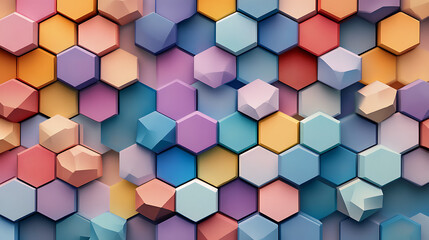Abstract hexagon pattern background