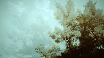 Silhouette of gold nuggets, overlaid with an image of a tranquil, undisturbed forest, symbolizing peace of mind. Double Exposure.[Gold]:[Safe Heaven] 