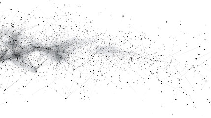 Fototapeta premium Data and network image with lines and dots