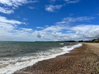 waves on the summer beach