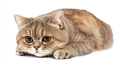 Fototapeta premium Short Haired Cat Portrait Close Up