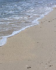 footsteps on the beach
