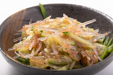 梅水晶　きゅうり和え