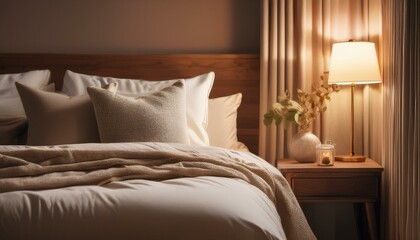 Fototapeta premium Elegant furnishings complement the stylish decor. 