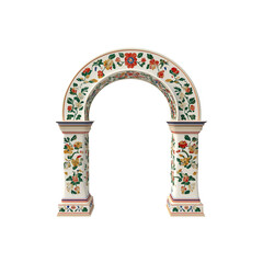 Ornate Floral Archway Elegant Architectural Entrance