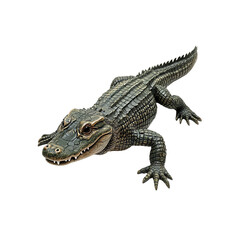 Naklejka premium American Alligator Statue - Detailed Reptile Sculpture