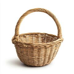 Obraz premium Woven Basket Handcrafted Rustic Style for Home Decoration and Utility