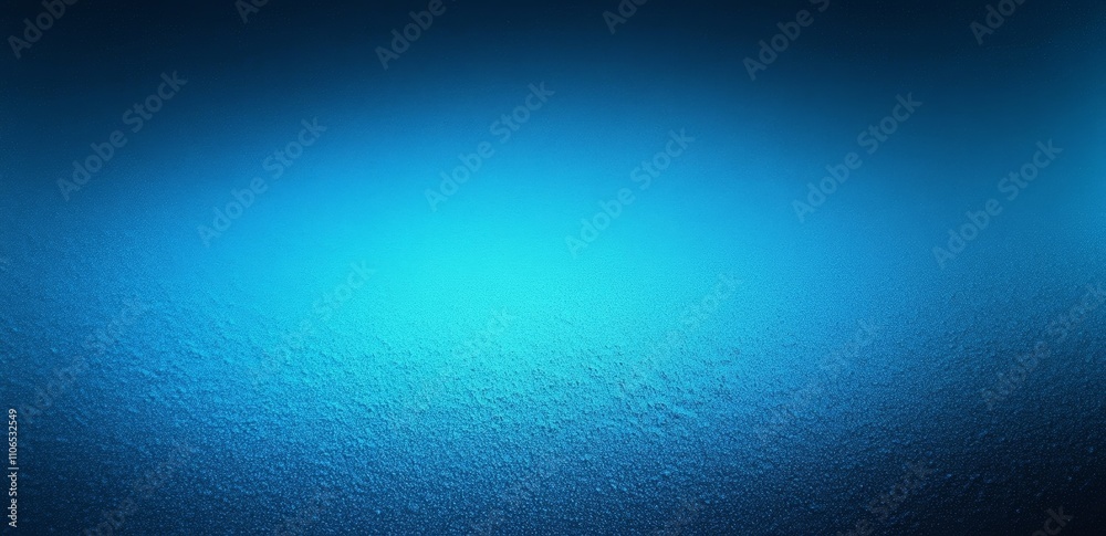 Poster blue gradient background smooth grainy texture calm light effect dark design
