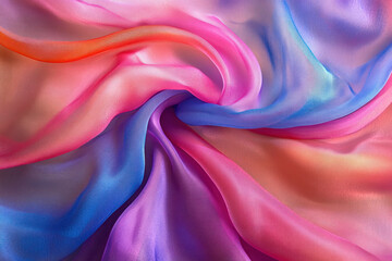 Obraz premium Close up of colorful fabric with intricate patterns.