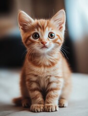 Adorable Orange Tabby Kitten	