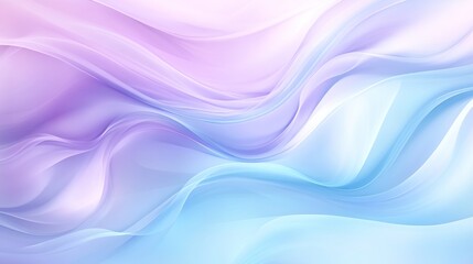 Abstract Pastel Wave Background:  Serene Lavender and Light Blue Swirls