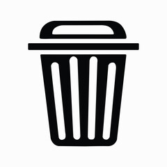 Recyclable trash can icon