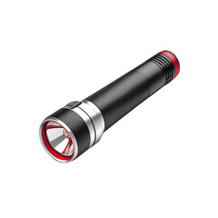 Powerful LED Flashlight with Red Accents - High-Intensity Portable Light
