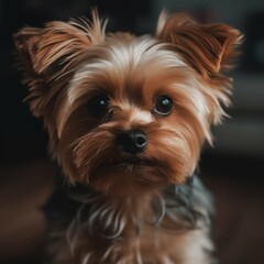 Adorable Yorkshire Terrier Portrait - Close-up Pet Photography